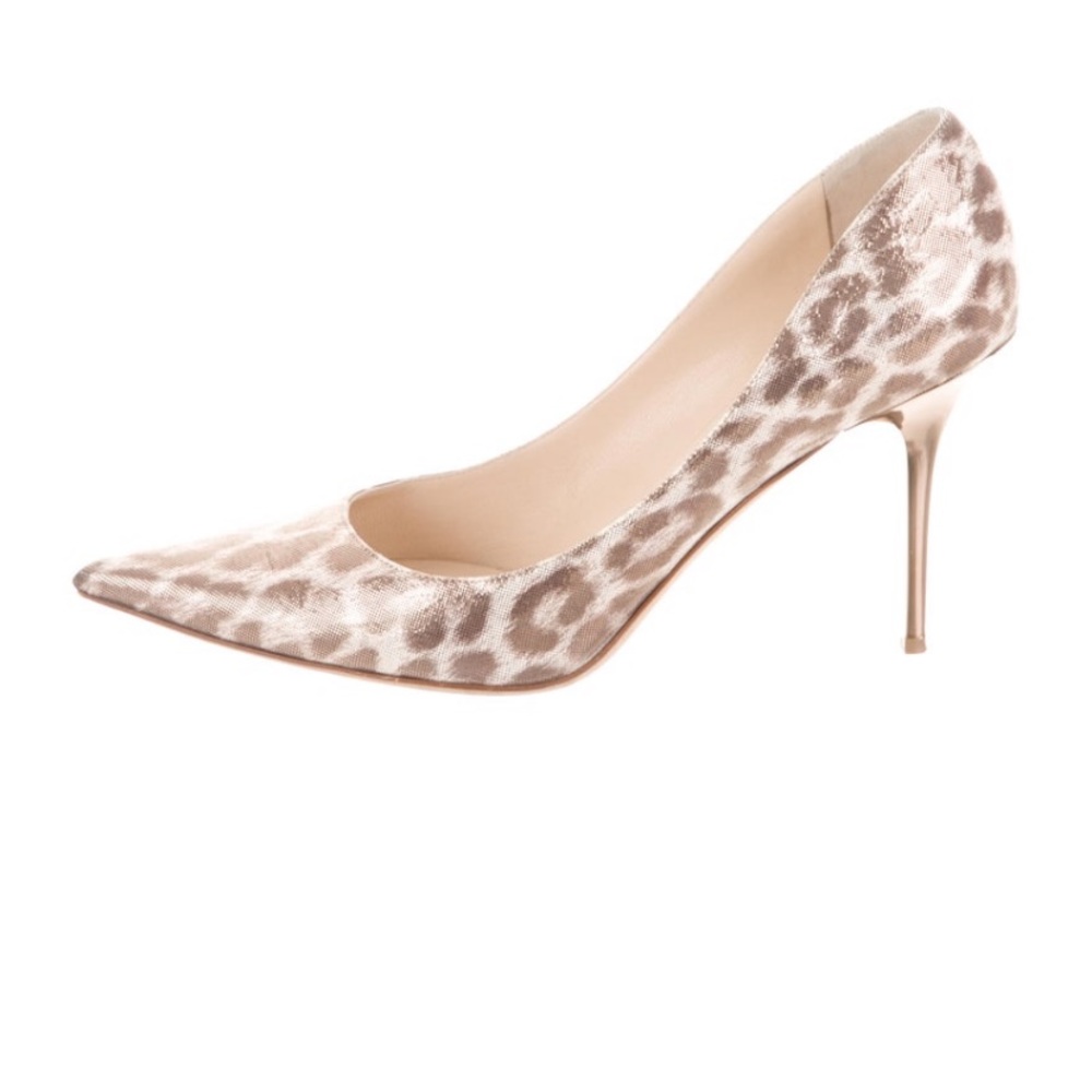 Jimmy Choo pumps with gold heel